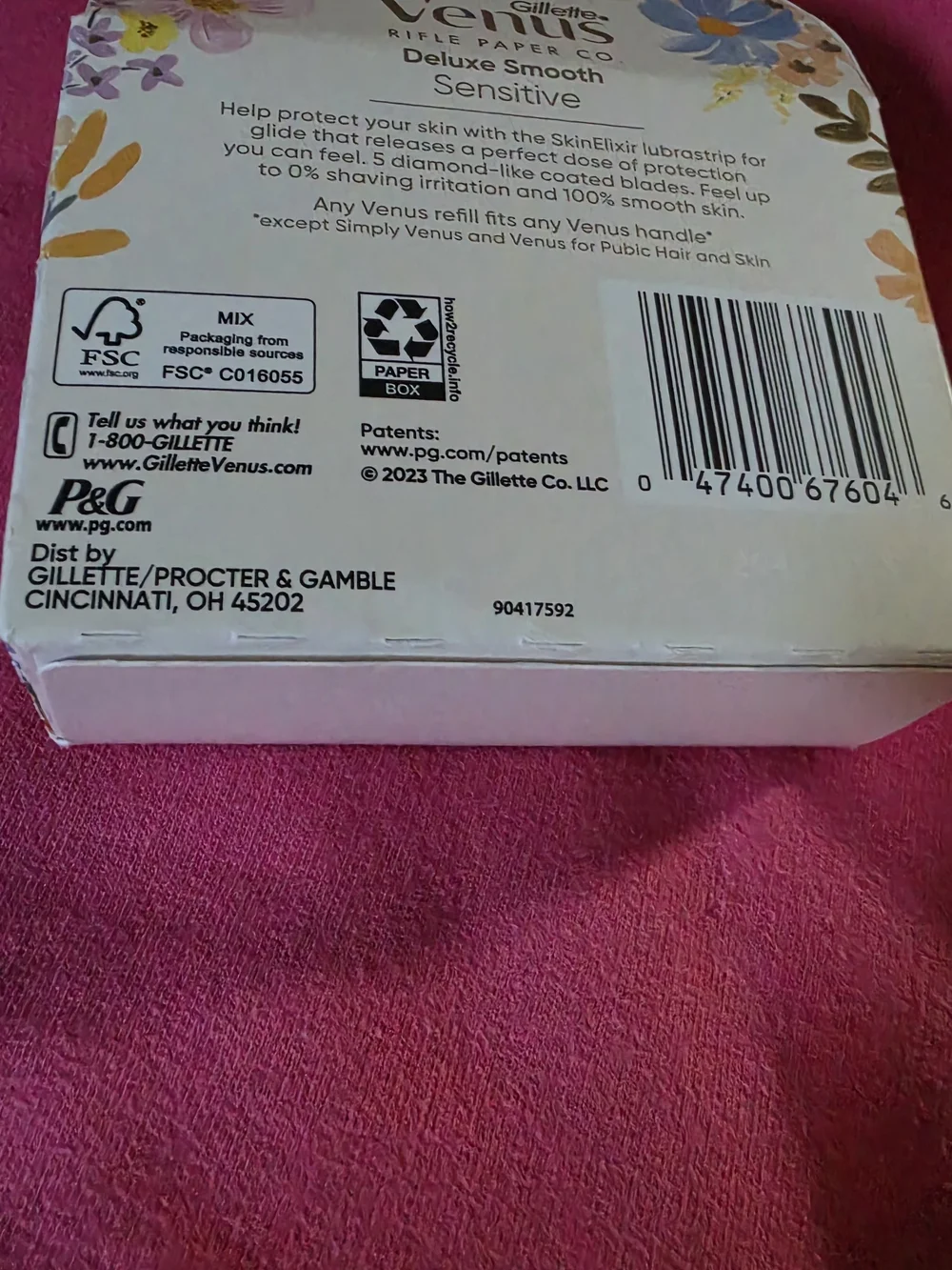 Gillette Venus Deluxe Smooth Sensitive Razor Cartridges - White/Teal
